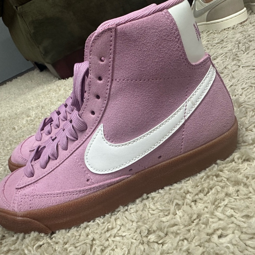 Pink Nike sneakers